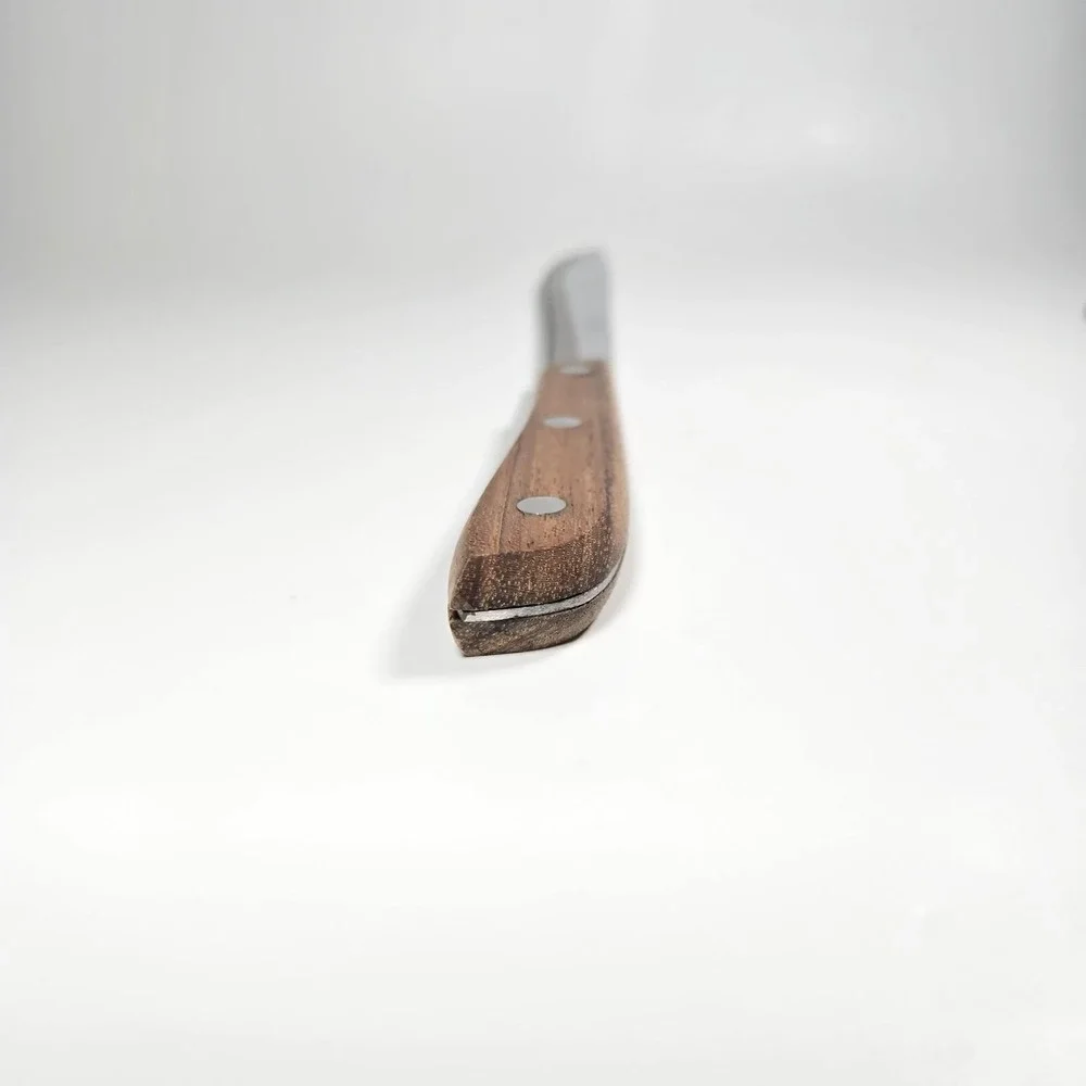 Very Nice Vintage Kitchen Delite Bread Knife Stainless Serrated‎ Wooden Handle